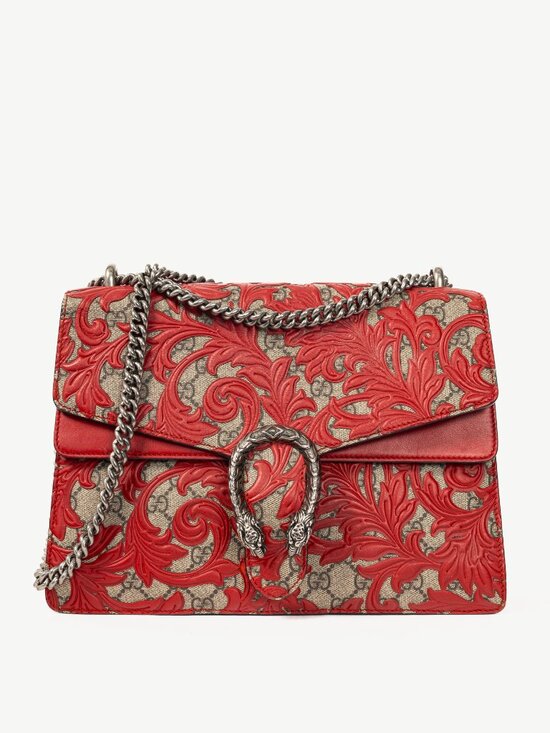 Gucci Handbags - Gucci Dionysus Red Arabesque & GG Supreme Shoulder Bag